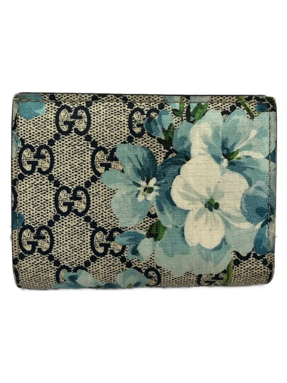 Gucci Bifold Wallet GG Blue Mus Navy Ivory - Picture 2 of 7